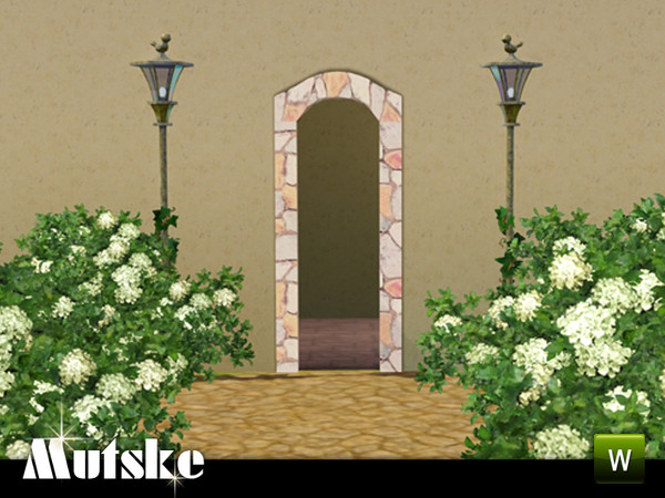Sims 3 — Hampton Arch 1x1 by Mutske — 1 recolorable part. Made by Mutske@TSR. TSRAA.
