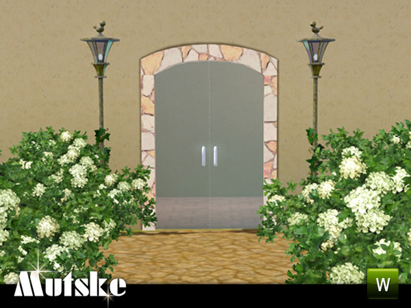 Sims 3 — Hampton Door 2x1 by Mutske — 1 recolorable part. Made by Mutske@TSR. TSRAA.