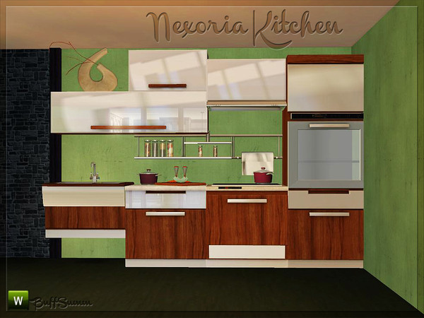 Sims 3 — Nexoria Kitchen by BuffSumm — Modern, shiny, glossy, straight-lined and clear... that is NEXORIA :) Today I got