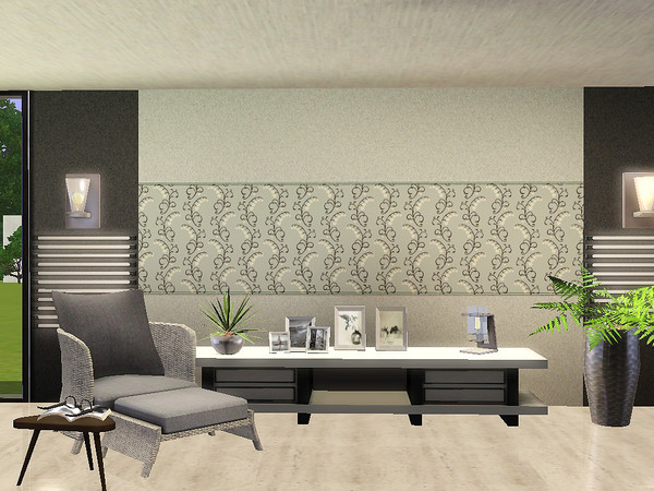 Sims 3 — Ung999_Pattern_Abstract 83 by ung999 — Swirl shape floral pattern with lovely small hearts has 3 recolorable