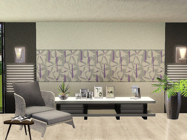 Sims 3 — Ung999_Pattern_Abstract 84 by ung999 — Fresh floral pattern with 3 recolorable palettes found under abstract by