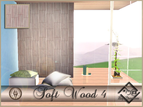 Sims 3 — SoftWood4 by Devirose — By Devirose-created using EA's 'Create a Pattern'.'-No need Expansion packs,base game