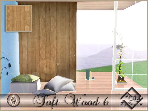 Sims 3 — SoftWood6 by Devirose — By Devirose-created using EA's 'Create a Pattern'.'-No need Expansion packs,base game