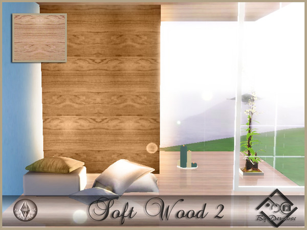 Sims 3 — SoftWood2 by Devirose — By Devirose-created using EA's 'Create a Pattern'.'-No need Expansion packs,base game