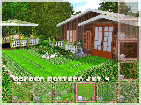 Sims 3 — GardenPatternSet - 4 by vidia — GardenPatternSet4 pattern/miscellaneous. vidiaTSR