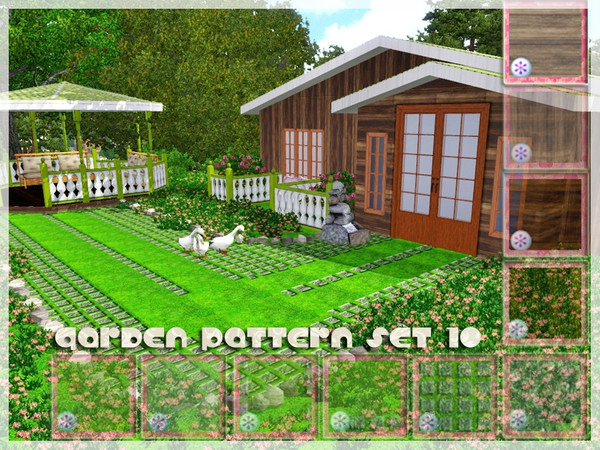 Sims 3 — GardenPatternSet - 10 by vidia — GardenPatternSet10 pattern/miscellaneous. vidiaTSR