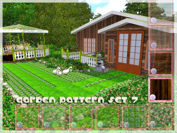 Sims 3 — GardenPatternSet - 7 by vidia — GardenPatternSet7 pattern/miscellaneous. vidiaTSR