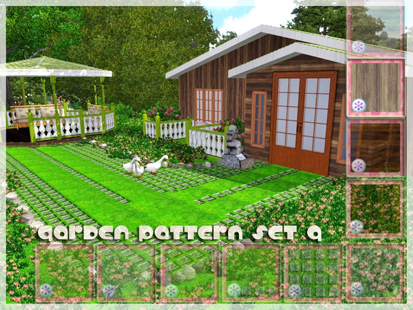 Sims 3 — GardenPatternSet - 9 by vidia — GardenPatternSet9 pattern/miscellaneous. vidiaTSR
