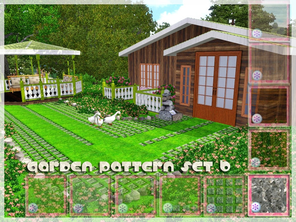 Sims 3 — GardenPatternSet - 6 by vidia — GardenPatternSet6 pattern/miscellaneous. vidiaTSR