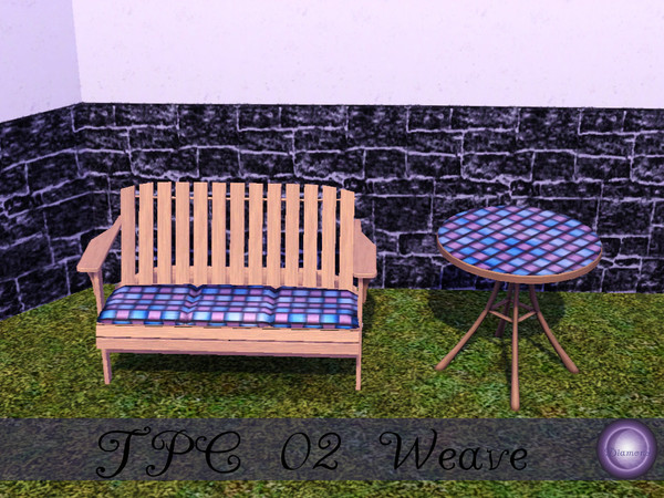 Sims 3 — D2DTPC02 Weave by D2Diamond — Texture Pattern Challenge 02 Collection, textures provided by Rennara, designs by