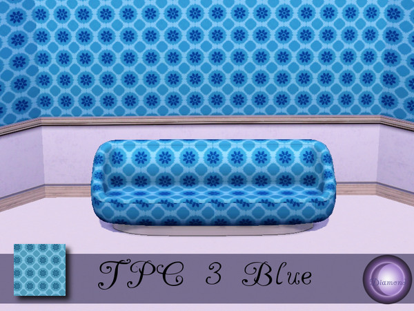 Sims 3 — D2DTexture Pattern Challenge 03 Blue by D2Diamond — TPC 03 Texture by D2Diamond @ TSR. TSRAA