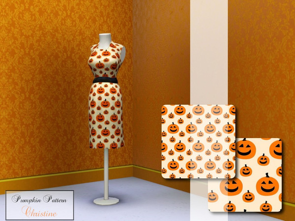Sims 3 — Pumpkin Pattern dv001 by cm_11778 — A new set of pumpkin patterns that are sure to make your Sims happy.