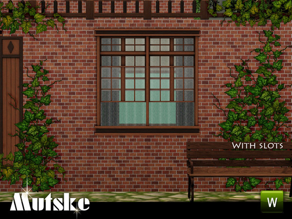 Sims 3 — Matrix Window Counter Open 2x1 by Mutske — With slots. 4 recolorable parts. Made by Mutske@TSR. TSRAA.