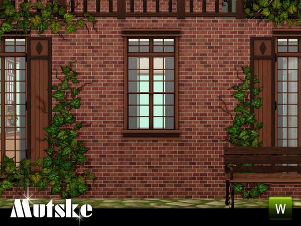 Sims 3 — Matrix Window Counter Single 2x1 by Mutske — 4 recolorable parts. This is a conversion of the Sims2 Window