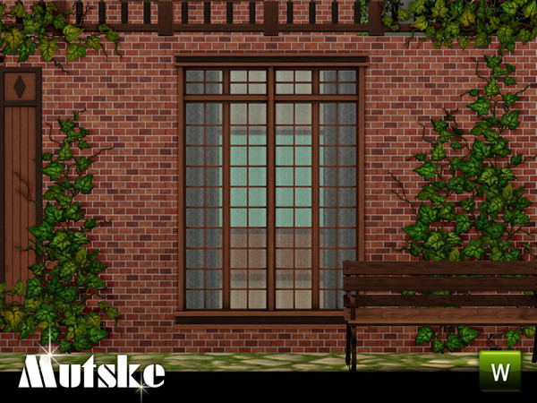 Sims 3 — Matrix Window Tall 2x1 by Mutske — 4 recolorable parts. Made by Mutske@TSR. TSRAA.