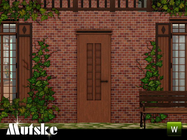 Sims 3 — Matrix Door 1x1 by Mutske — 4 recolorable parts. Made by Mutske@TSR. TSRAA.