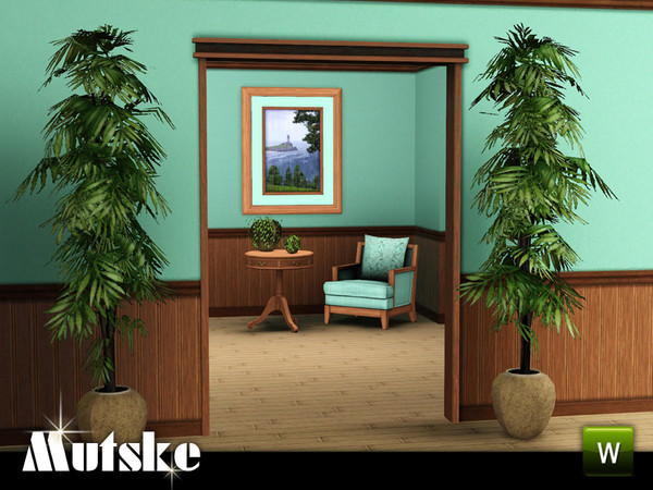 Sims 3 — Matrix Arch 2x1 by Mutske — 4 recolorable parts. Made by Mutske@TSR. TSRAA.