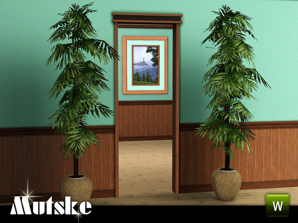 Sims 3 — Matrix Arch 1x1 by Mutske — 4 recolorable parts. Made by Mutske@TSR. TSRAA.