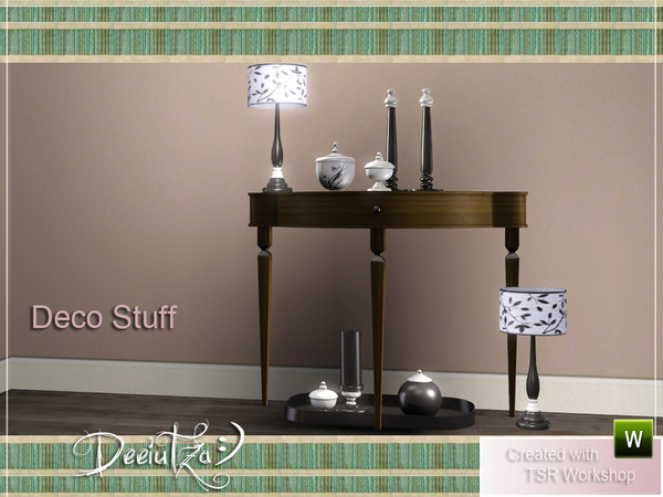 Sims 3 — Deco Stuff by deeiutza — Black and white: it's classic and elegant! I bring to you some decorative itmes that