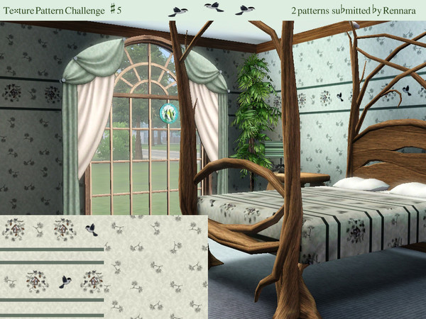 Sims 3 — TPC #5 Pattern Submission by Rennara — Texture Pattern Challenge 5 Patterns - these two are my submissions for