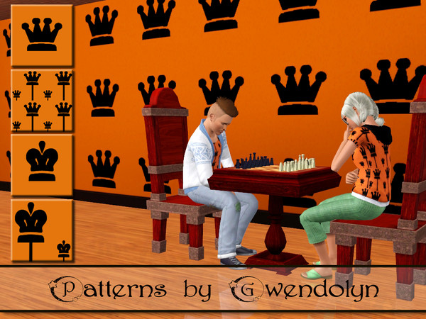 Sims 3 — GW_patterns_chess_4 items by Gvendolin2 — These patterns can be used for walls, floors and clothes. Dream!