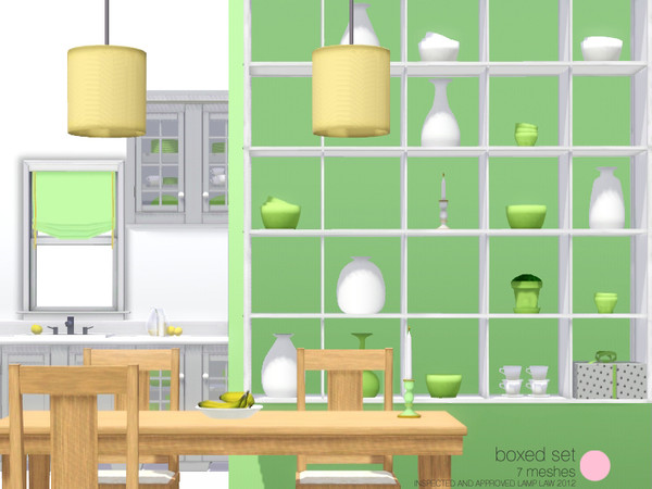 Sims 3 — Boxed Set by DOT — Boxed Set. Contemporary and Traditional whites mixed in open living spaces combining wood and