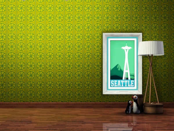 Sims 3 — Tulla pattern IV vertical by Falko — Inspired by mid-century style part of Tulla handmade patterns series.
