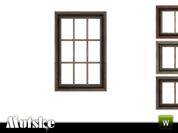 Sims 3 — Victorian Window Counter Single 2x1 by Mutske — 4 recolorable parts. Made by Mutske@TSR. TSRAA.