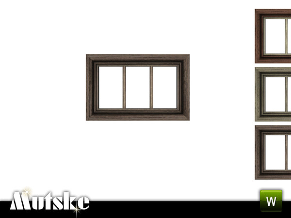 Sims 3 — Victorian Window Dormer 1x1 by Mutske — 4 recolorable parts. Made by Mutske@TSR. TSRAA.