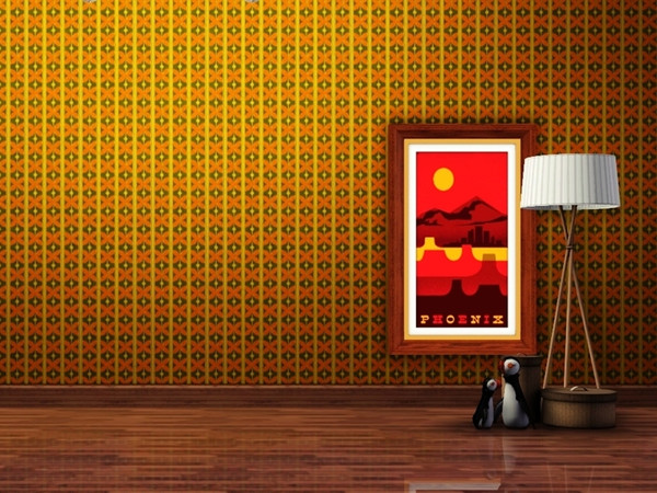 Sims 3 — Tulla pattern V vertical by Falko — Inspired by mid-century style part of Tulla handmade patterns series.