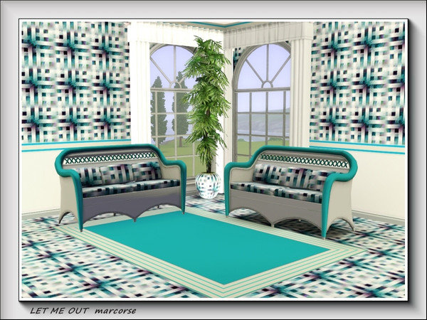 Sims 3 — Let Me Out pattern by marcorse — Look carefully at this woven cage pattern and you may see a paw reaching out