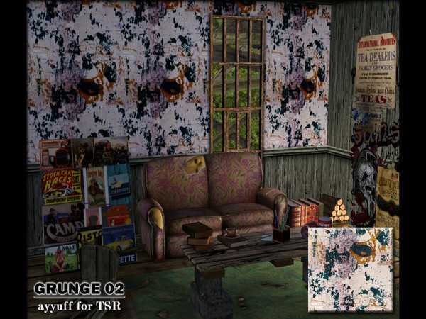 Sims 3 — Grunge Pattern02 by ayyuff — Grunge Pattern02