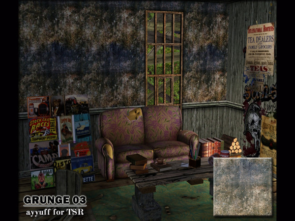 Sims 3 — Grunge Pattern03 by ayyuff — Grunge Pattern03