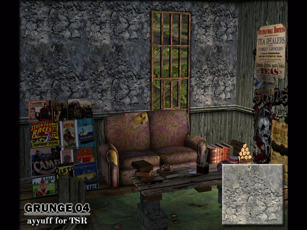 Sims 3 — Grunge Pattern04 by ayyuff — Grunge Pattern04
