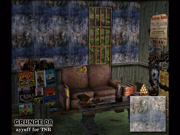 Sims 3 — Grunge Pattern06 by ayyuff — Grunge Pattern06