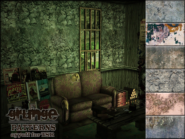 Sims 3 — Grunge Patterns by ayyuff — grunge patterns...