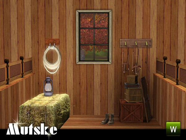 Sims 3 — Window Country Counter 1x1 by Mutske — 4 recolorable parts. Matches The Truth Divider. Made by Mutske.TSRAA.