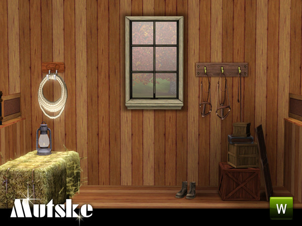 Sims 3 — Window Country Counter Original Single 2x1 by Mutske — 4 recolorable parts. Matches The Truth Divider. Made by