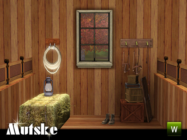 Sims 3 — Window Country Counter Original 1x1 by Mutske — 4 recolorable parts. Matches The Truth Divider,but without the