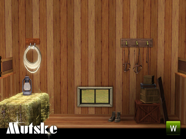 Sims 3 — Window Country Dormer Single 2x1 by Mutske — 4 recolorable parts. Matches The Truth Divider. Made by