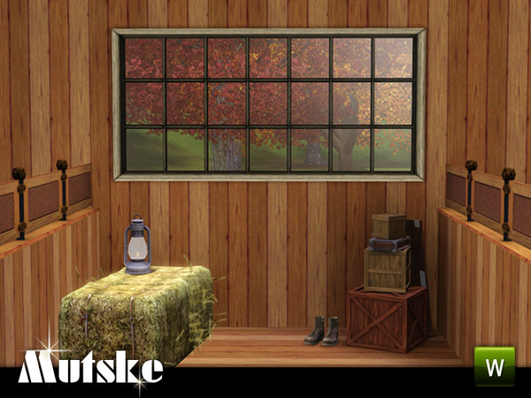 Sims 3 — Window Country Counter 3x1 by Mutske — 4 recolorable parts. Matches The Truth Divider. Made by Mutske.TSRAA.