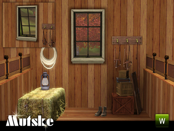 Sims 3 — Window Country Counter Original Open 1x1 by Mutske — 4 recolorable parts. Matches The Truth Divider. Made by