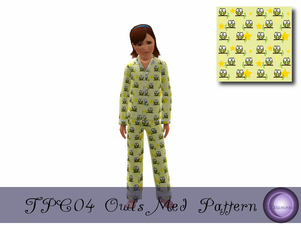 Sims 3 — D2DTPC04 Owls Med by D2Diamond — Part of the Texture Pattern Challenge Collection. Patterns and Textures by
