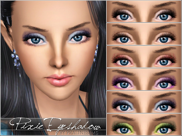 Sims 3 — Pixie Eyeshadow by Pralinesims — New realistic, shimmering eyeshadow for your sims! Your sims will love their