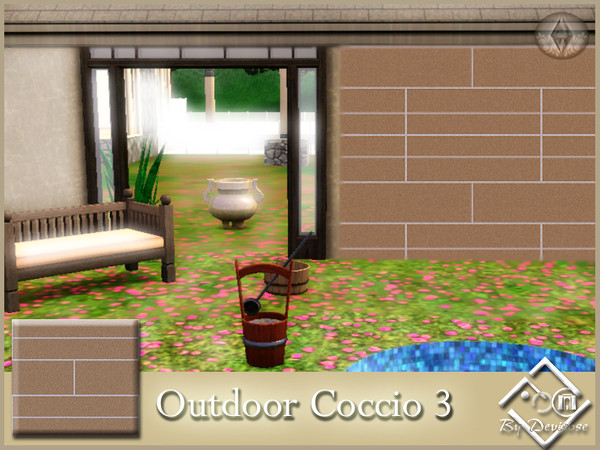 Sims 3 — OutdoorCoccio3 by Devirose — By Devirose-created using EA's 'Create a Pattern'.'-No need Expansion packs,base