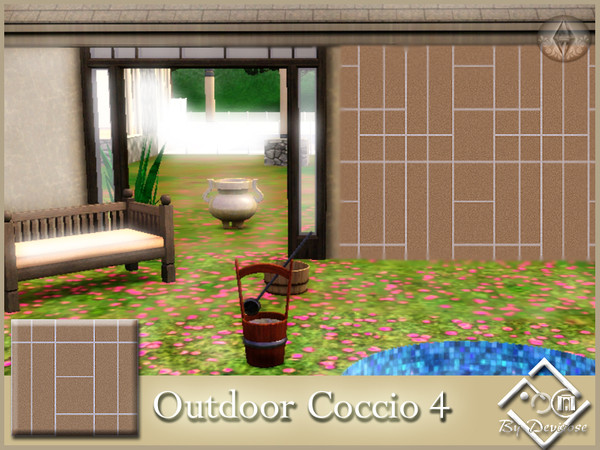 Sims 3 — OutdoorCoccio4 by Devirose — By Devirose-created using EA's 'Create a Pattern'.'-No need Expansion packs,base