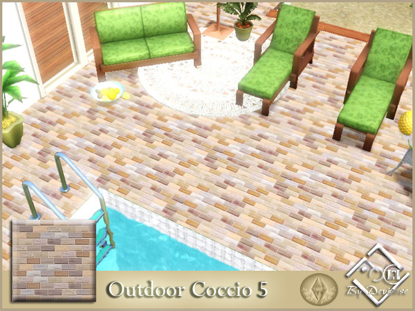 Sims 3 — OutdoorCoccio5 by Devirose — By Devirose-created using EA's 'Create a Pattern'.'-No need Expansion packs,base