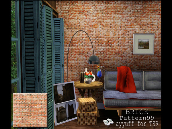 Sims 3 — Brick Pattern99 by ayyuff — Brick Pattern99