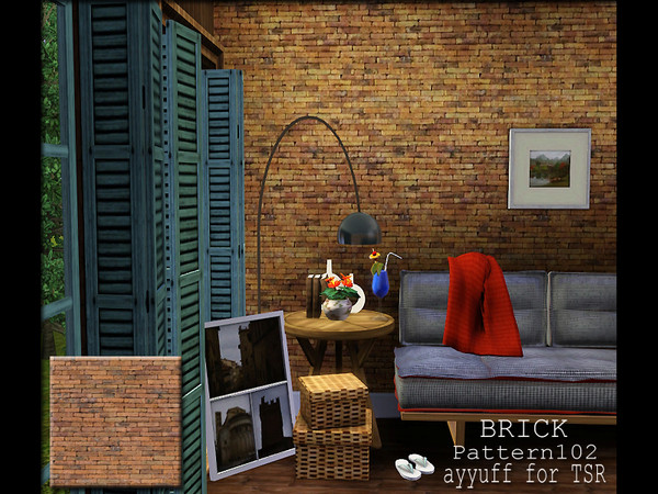 Sims 3 — Brick Pattern102 by ayyuff — Brick Pattern102