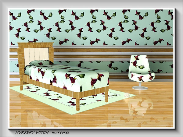 Sims 3 — Nursery Witch pattern by marcorse — A pretty little junior witch riding her broomstick to and fro and up and